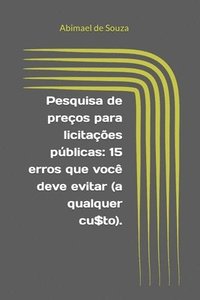 bokomslag Pesquisa de preços para licitações públicas