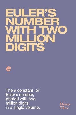Euler's number with two million digits 1