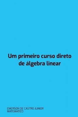 bokomslag Um Primeiro Curso Direto De Álgebra Linear