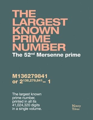 largest known prime number, Häftad