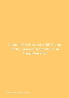 bokomslag Anais Da Xxvi Jornada Abp Centro-oeste E Jornada Tocantine