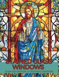 bokomslag Stained Glass Windows Coloring Book