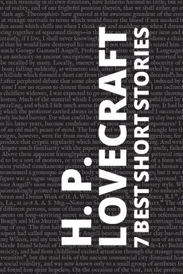 bokomslag 7 best short stories by H. P. Lovecraft