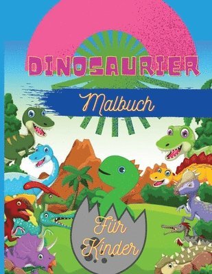 bokomslag Dinosaurier Malbuch Fur Kinder