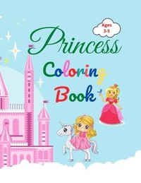 bokomslag Princess Coloring Book: Amazing Princess Coloring Book for Kids ages 3-5 Lovely Gift for Girls Princess Coloring Book with High Quality Pages