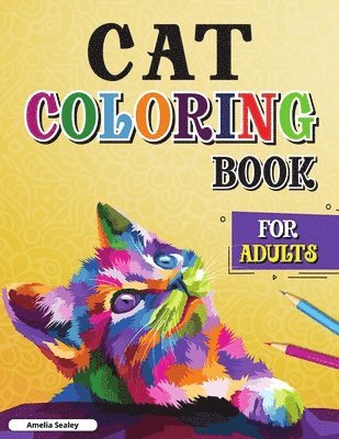 Cats with Mandalas - Adult Coloring Book 1