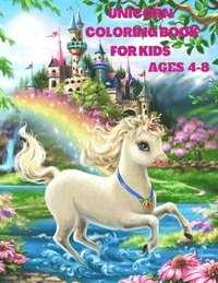 bokomslag Unicorn Coloring Book for Kids Ages 4-8