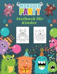 bokomslag Monster Party Malbuch fur Kinder