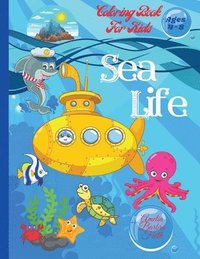 bokomslag Sea Life Coloring Book For Kids