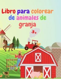 bokomslag Libro para colorear de animales de granja