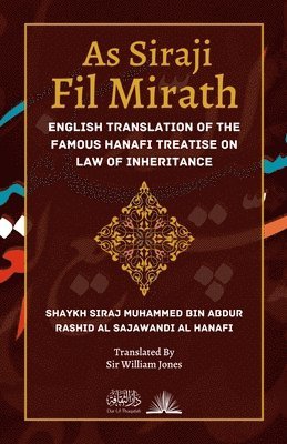 bokomslag As Siraji Fil Mirath: English Translation of the famous Hanafi treatise on Law of Inheritance