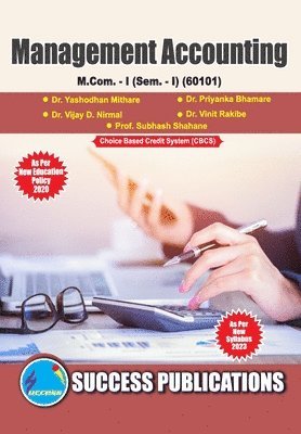 bokomslag Management Accounting,First Year M.Com,Sem-I-English