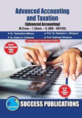 bokomslag Advanced Accounting, First Year, M.Com, Sem-I-English