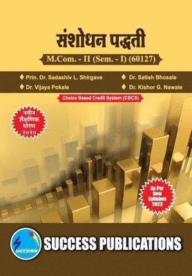 bokomslag Research Methodology, First Year, M.Com, Sem-I-Marathi