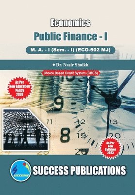 Public Finance - I, First Year, M.A, Sem-I-English 1