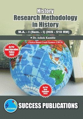bokomslag Research Methodology in History,First Year ,M.A,Sem-I-English