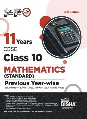 Disha Experts - 11 Years Cbse Class 10 Mathematics (Standard) Previous Year-Wise Solved Papers (2013 - 2023) with Value Added Notes Previous Year Questions Pyqs, Häftad
