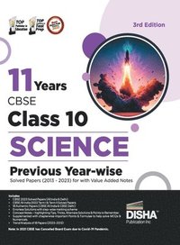 bokomslag 11 Years Cbse Class 10 Science Previous Year-Wise Solved Papers (2013 - 2023) with Value Added Notes Previous Year Questions Pyqs