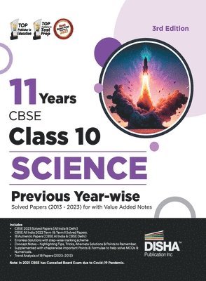Disha Experts - 11 Years Cbse Class 10 Science Previous Year-Wise Solved Papers (2013 - 2023) with Value Added Notes Previous Year Questions Pyqs, Häftad