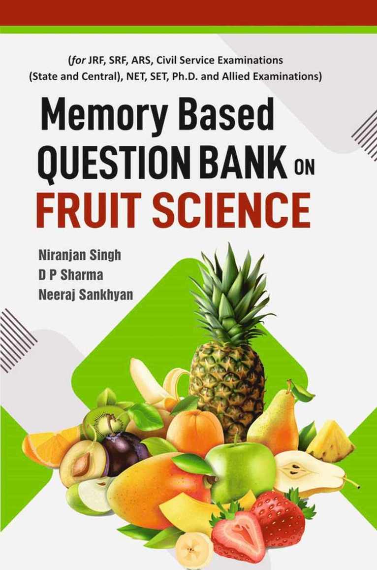 Niranjan Singh, D.P. Sharma, Neeraj Sankhyan - Memory Based Question Bank on  Fruit Science, Häftad