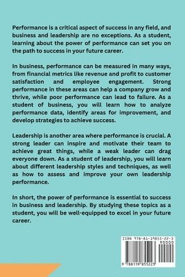 Power of Performance: Business and Leadership Studies for Students