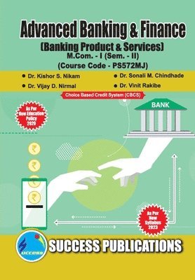 bokomslag Banking Product & Services, First Year, M.Com, Sem-II-English