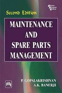bokomslag Maintenance and Spare Parts Management