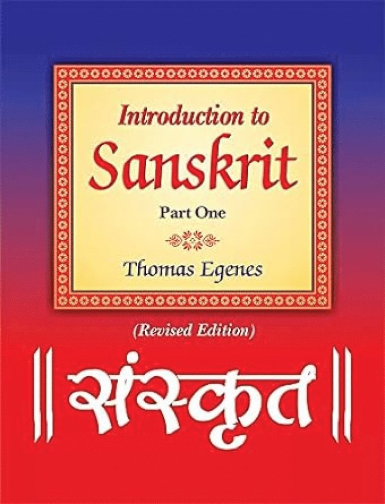 Thomas Egenes - Introduction to Sanskrit, Häftad