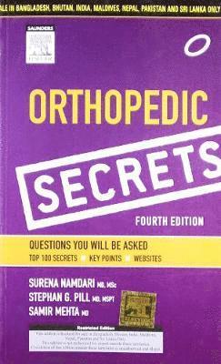 Surena Namdari, Stephan G. Pill, Samir Mehta - Orthopedic Secrets, Häftad