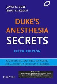 bokomslag Duke's Anesthesia Secrets,5e