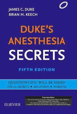 bokomslag Duke's Anesthesia Secrets,5e