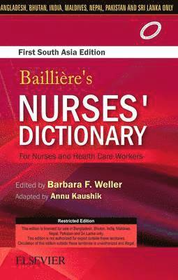 bokomslag Bailliere's Nurses Dictionary for Nurses and Health Care Workers, 1st South Aisa Edition