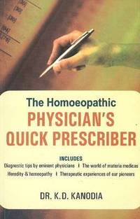 bokomslag Homeopathic Physician's Quick Prescriber