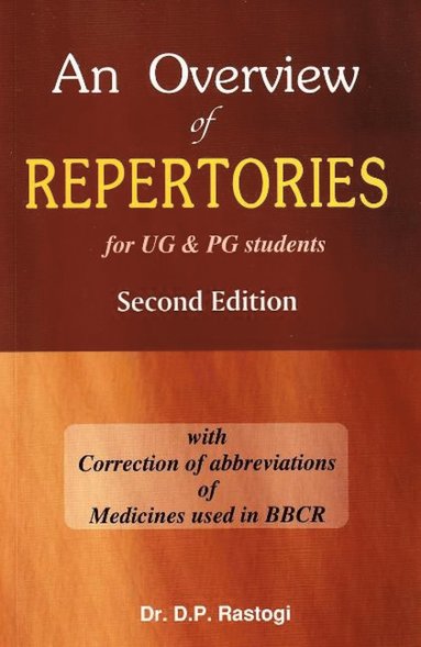bokomslag Overview of Repertories for UG & PG Students