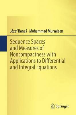 bokomslag Sequence Spaces and Measures of Noncompactness with Applications to Differential and Integral Equations