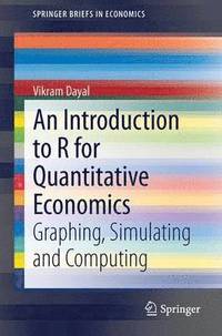 bokomslag An Introduction to R for Quantitative Economics