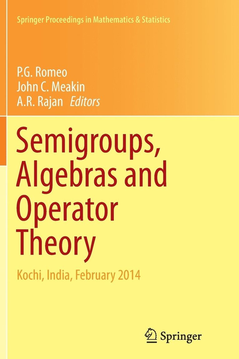 Semigroups, Algebras and Operator Theory 1