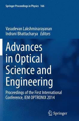 bokomslag Advances in Optical Science and Engineering