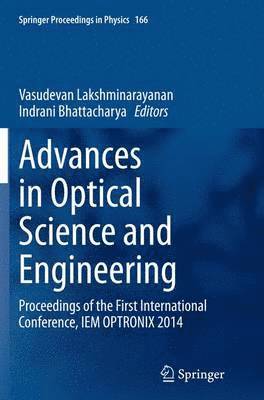 Advances in Optical Science and Engineering 1