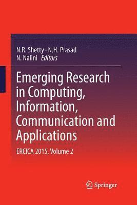 bokomslag Emerging Research in Computing, Information, Communication and Applications