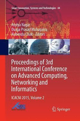 bokomslag Proceedings of 3rd International Conference on Advanced Computing, Networking and Informatics