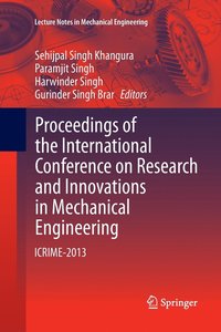 bokomslag Proceedings of the International Conference on Research and Innovations in Mechanical Engineering