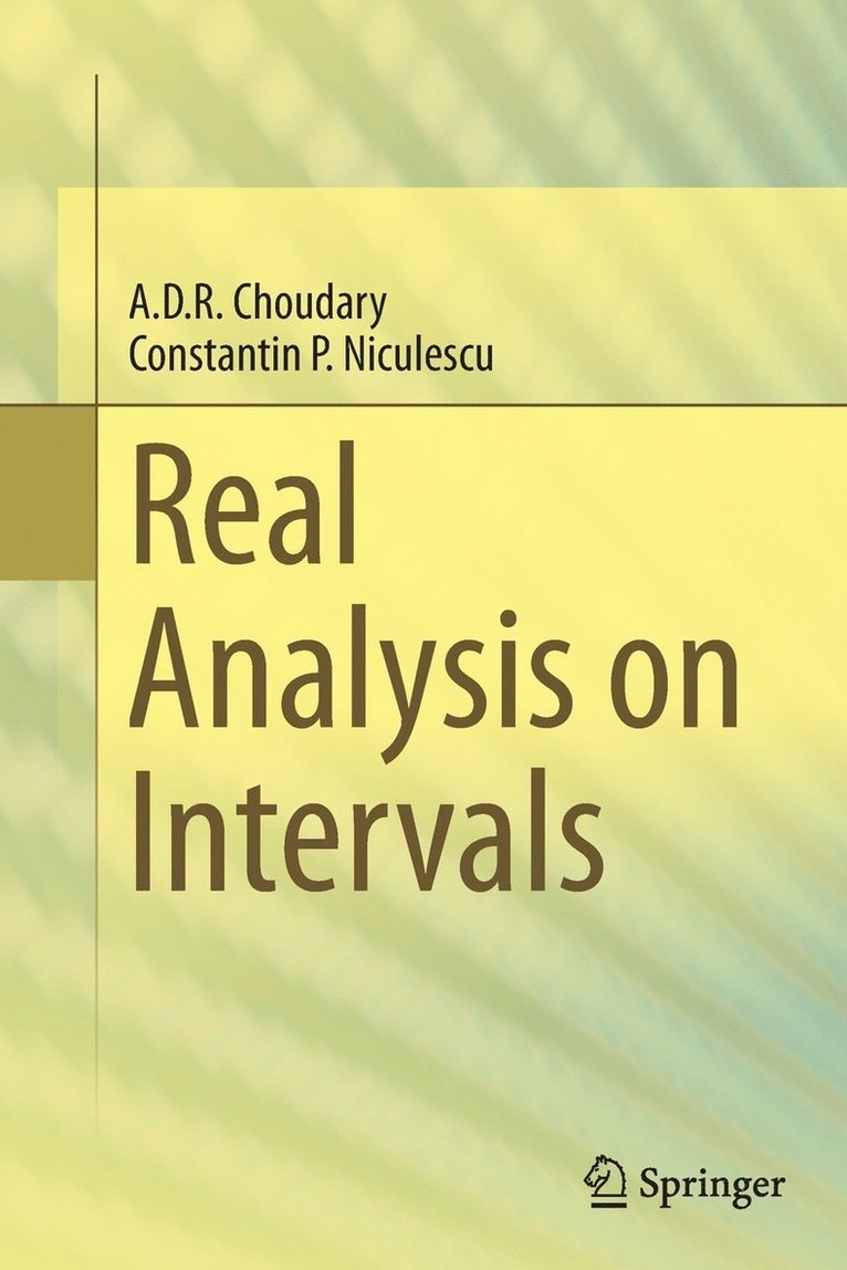 Real Analysis on Intervals 1
