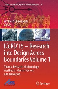 bokomslag ICoRD15  Research into Design Across Boundaries Volume 1