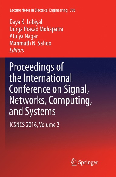 bokomslag Proceedings of the International Conference on Signal, Networks, Computing, and Systems