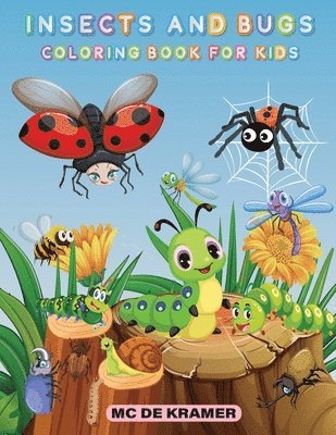 bokomslag Insects and bugs coloring book for kids
