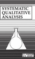 bokomslag Systematic Qualitative Analysis