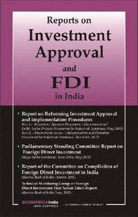 bokomslag Report on Investment Approval and FDI in India