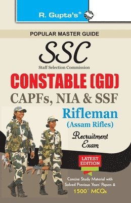 Sscconstable (Gd) in Itbpf/Cisf/Crpf/Bsf/SSB/Rifleman Exam Guide 1