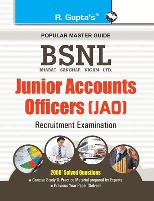 bokomslag Bsnl Jao Junior Accounts Officers Guide